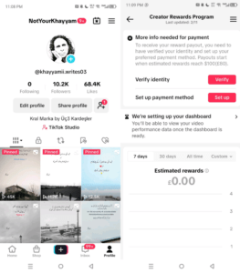 10.1K UK Monetized TikTok Account 243