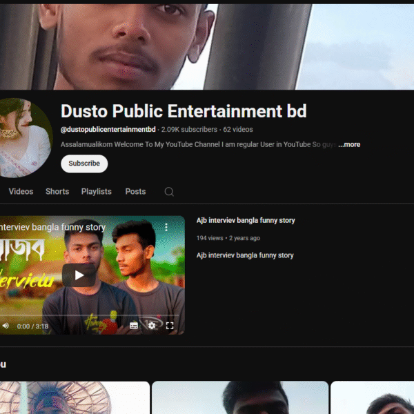 monetized youtube channel